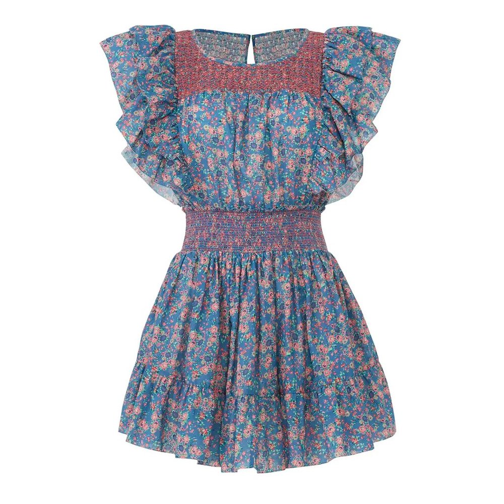 LoveShackFancy Marcella Ruffle Dress- Medium- Originally $385